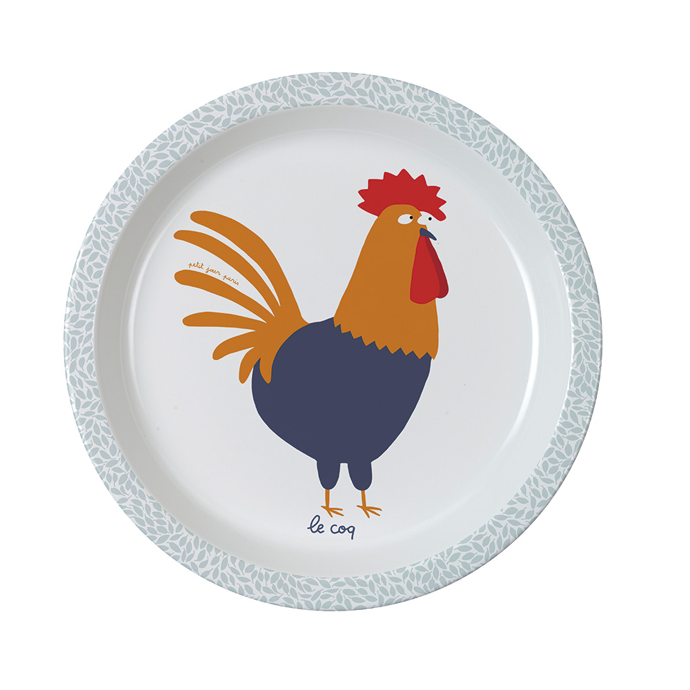 Assiette bébé La Ferme MULTICOLORE petit jour paris