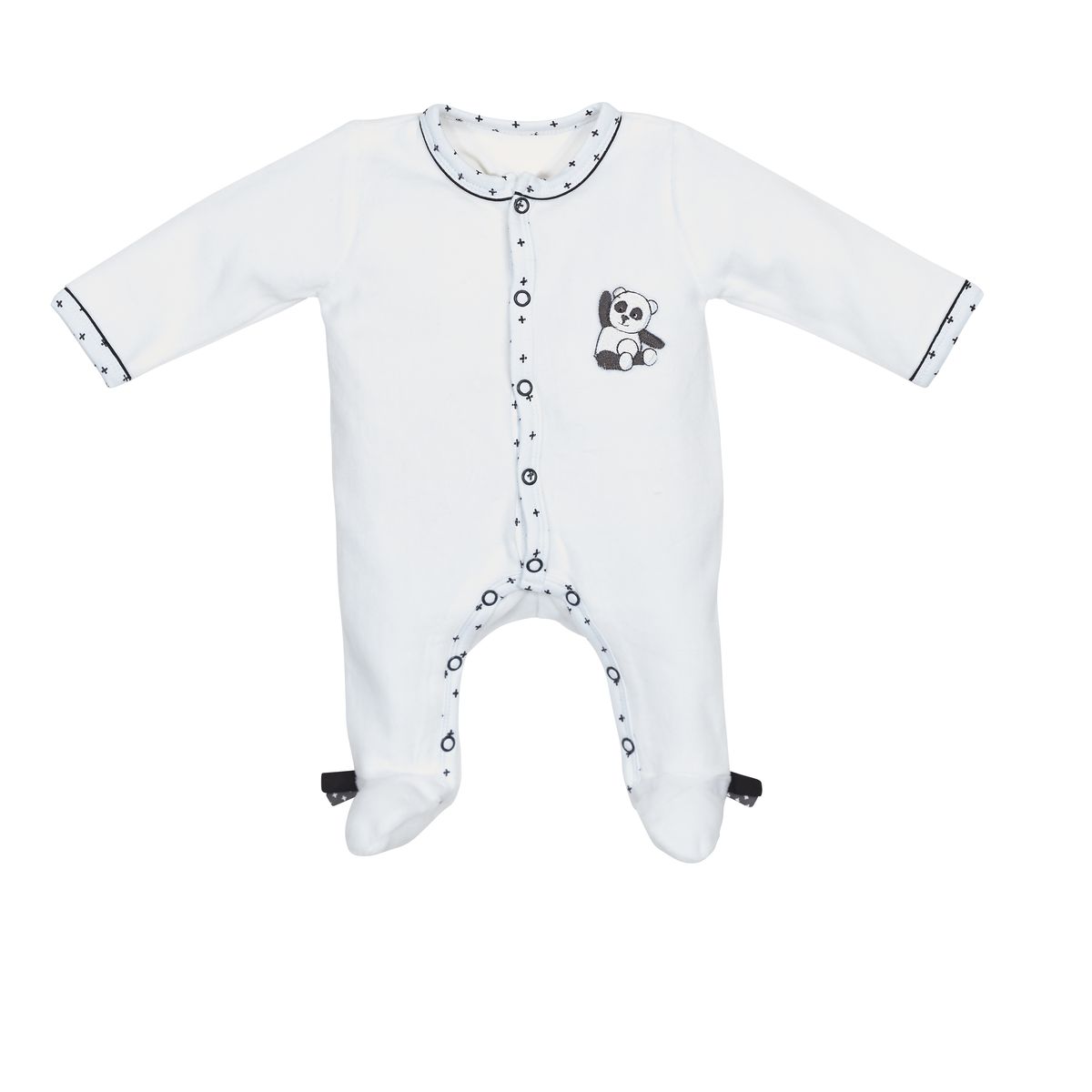 Pyjama Velours Panda Sauthon De Sauthon