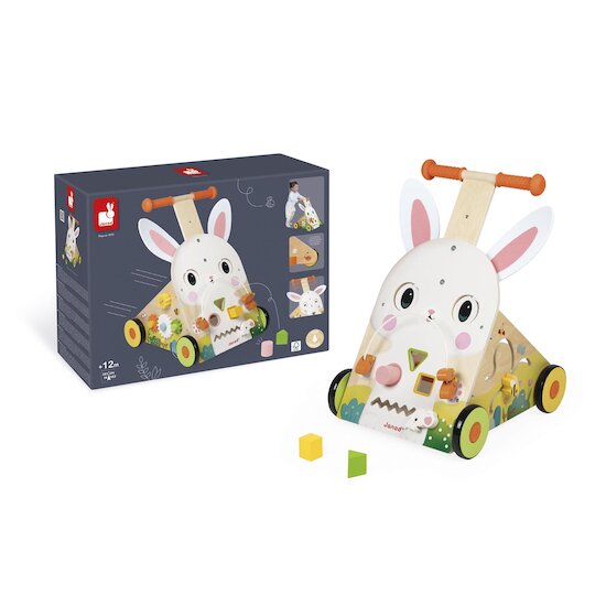 Janod Chariot Lapin Ferme Multicolore  Janod Chariot Lapin Ferme Multicolore