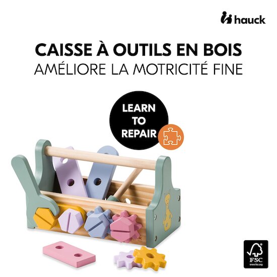 Hauck Boîte À Outils Learn To Repair Multicolore  Hauck Boîte À Outils Learn To Repair Multicolore