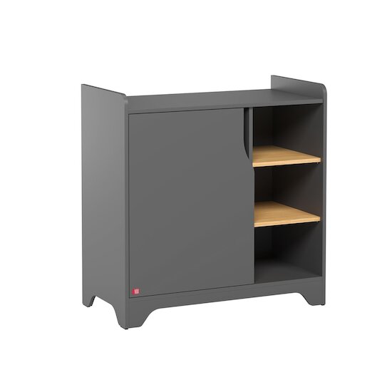 Vox Commode avec plan à langer Leaf  Graphite/Bois  Vox Commode avec plan à langer Leaf  Graphite/Bois