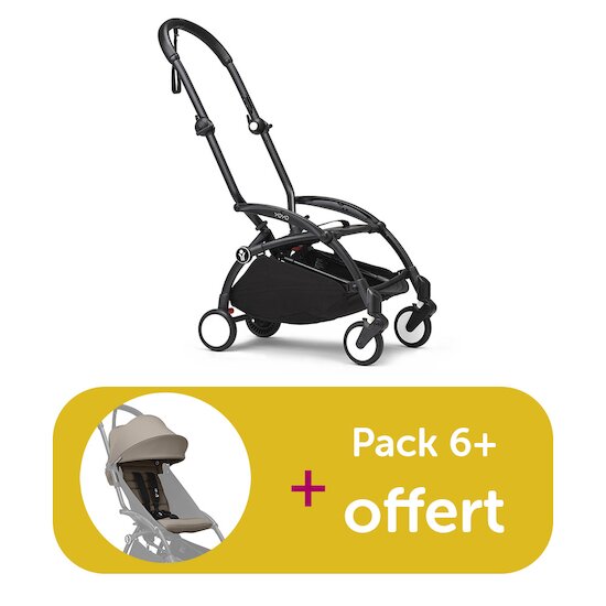 Stokke Chassis YOYO³ Noir acheté = Pack 6+ coloris Taupe offert  