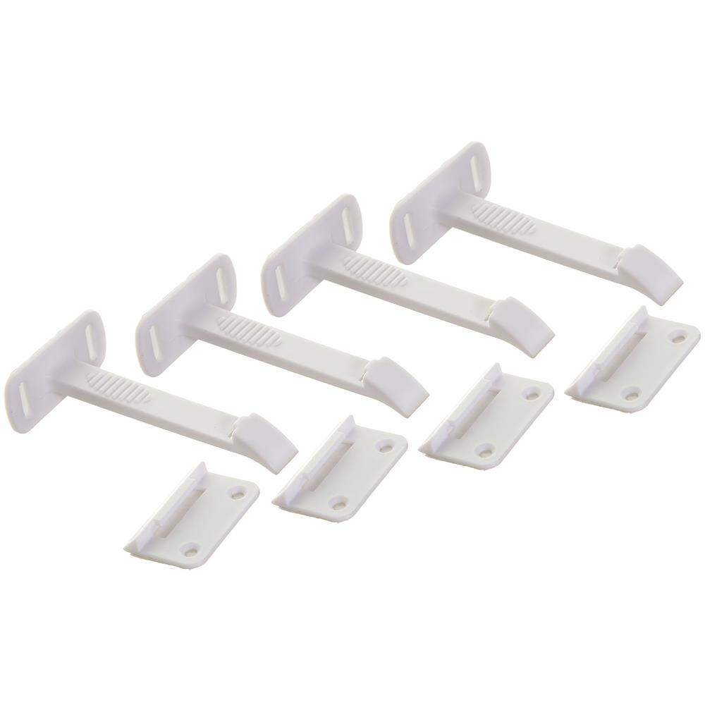 Dreambaby - Loquets de sécurité adhésifs paquet de 4 pièces BLANC Dreambaby