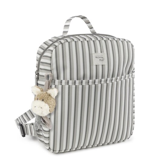 Walking Mum Sac à dos Kids Botton Rayures Beige  Walking Mum Sac à dos Kids Botton Rayures Beige