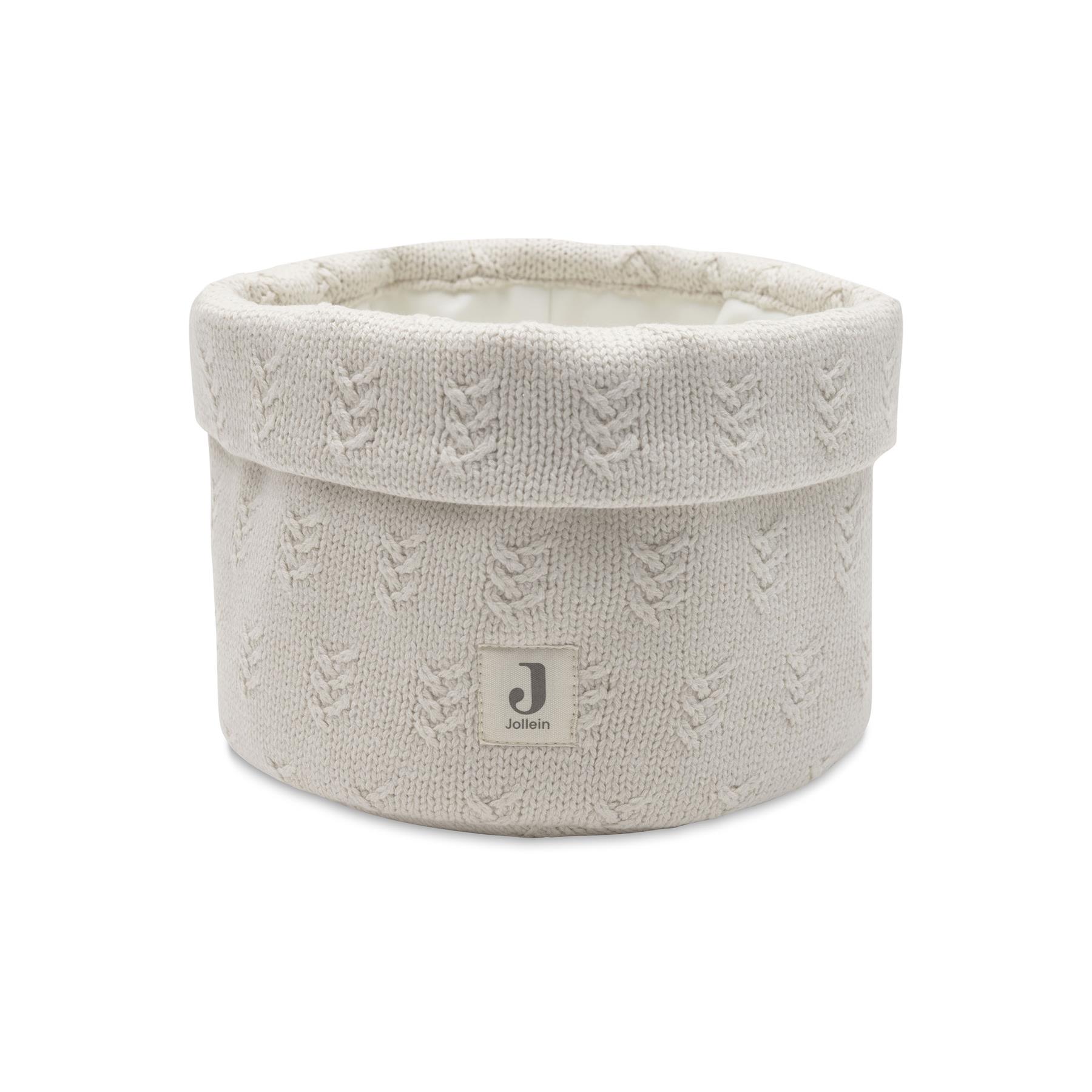 Panier de rangement grain knit BLANC Jollein