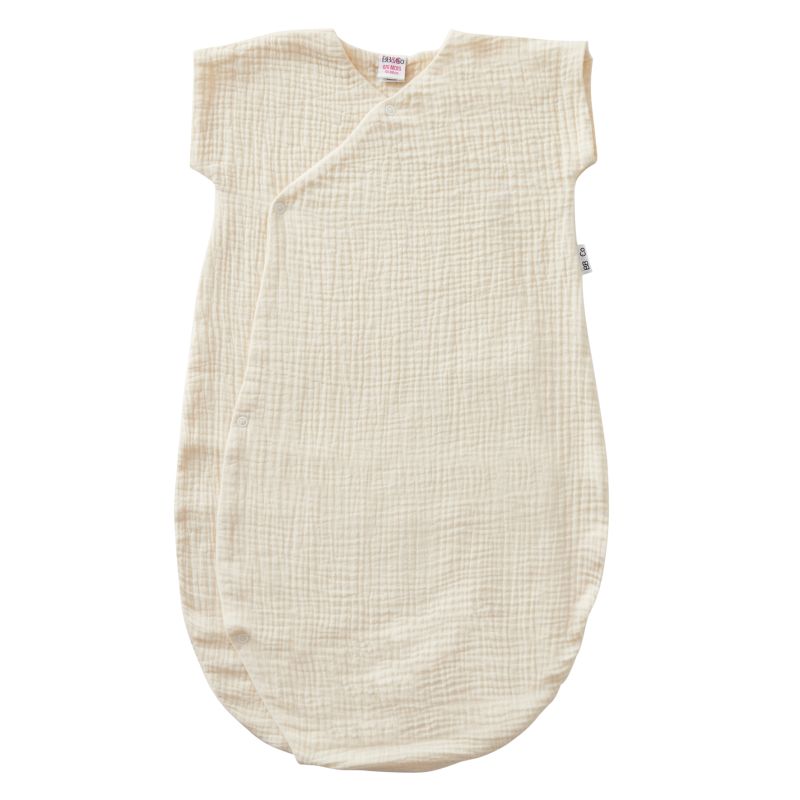 BB & Co - Gigoteuse d'été forme kimono double gaze BEIGE BB&Co