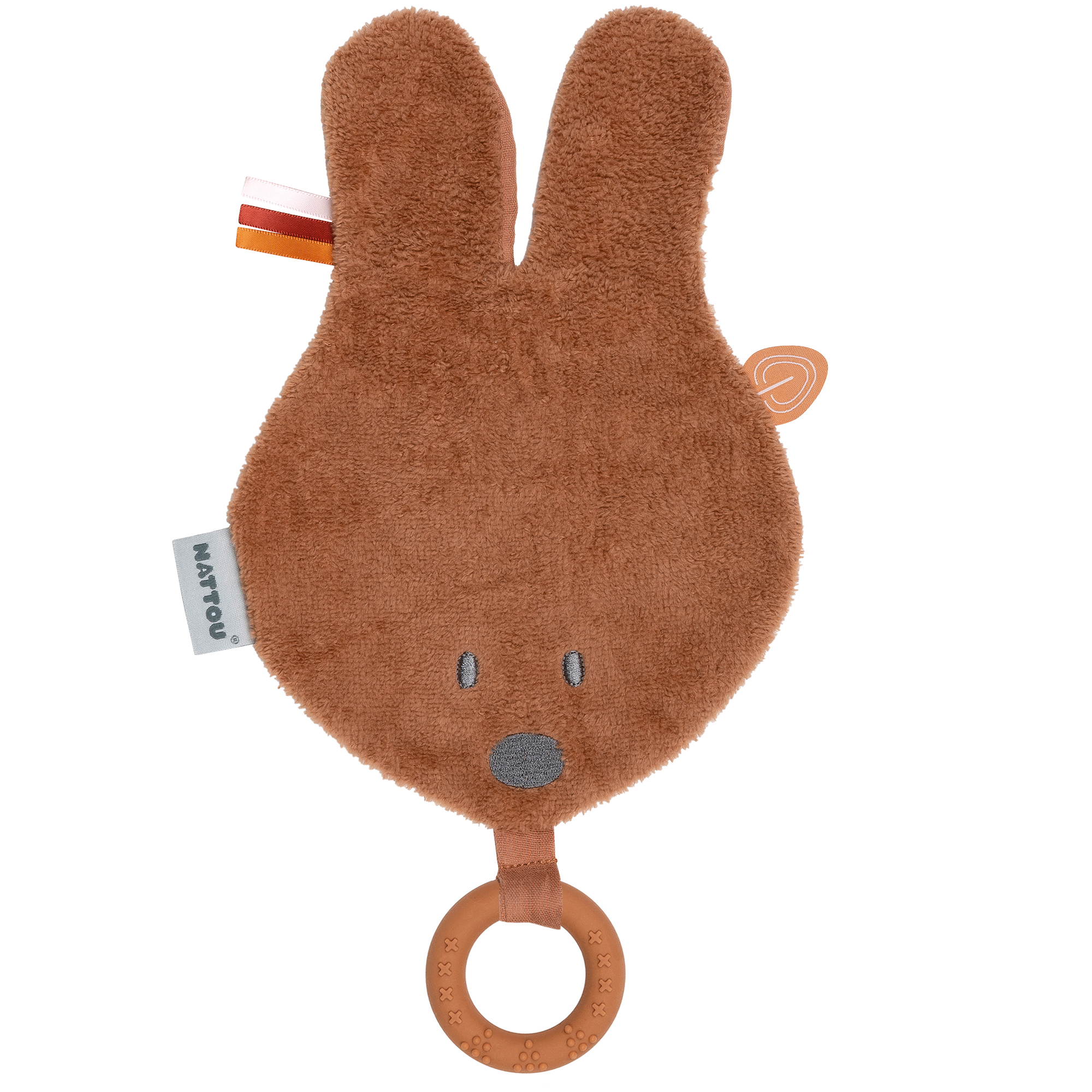 Nattou - Doudou tête ORANGE Nattou