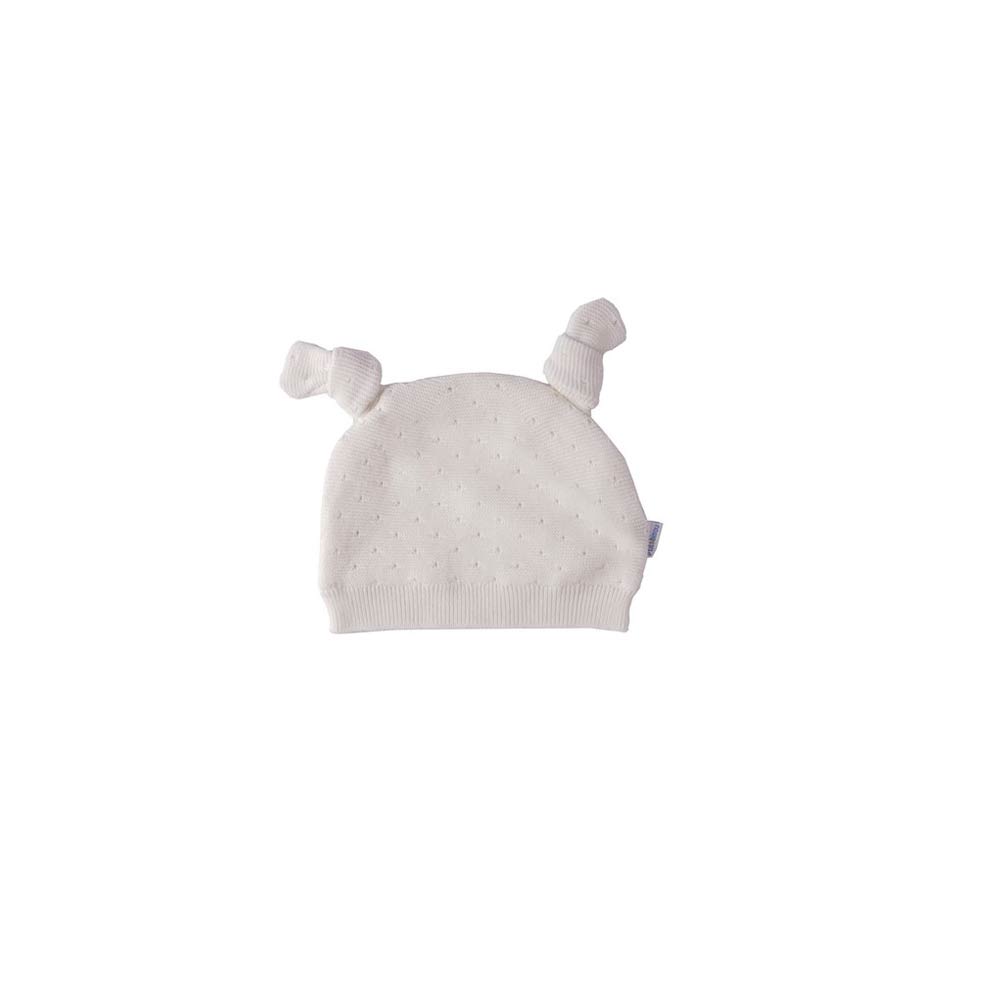 P’tit bisou - Bonnet Bleu Jardinet BEIGE P’tit bisou