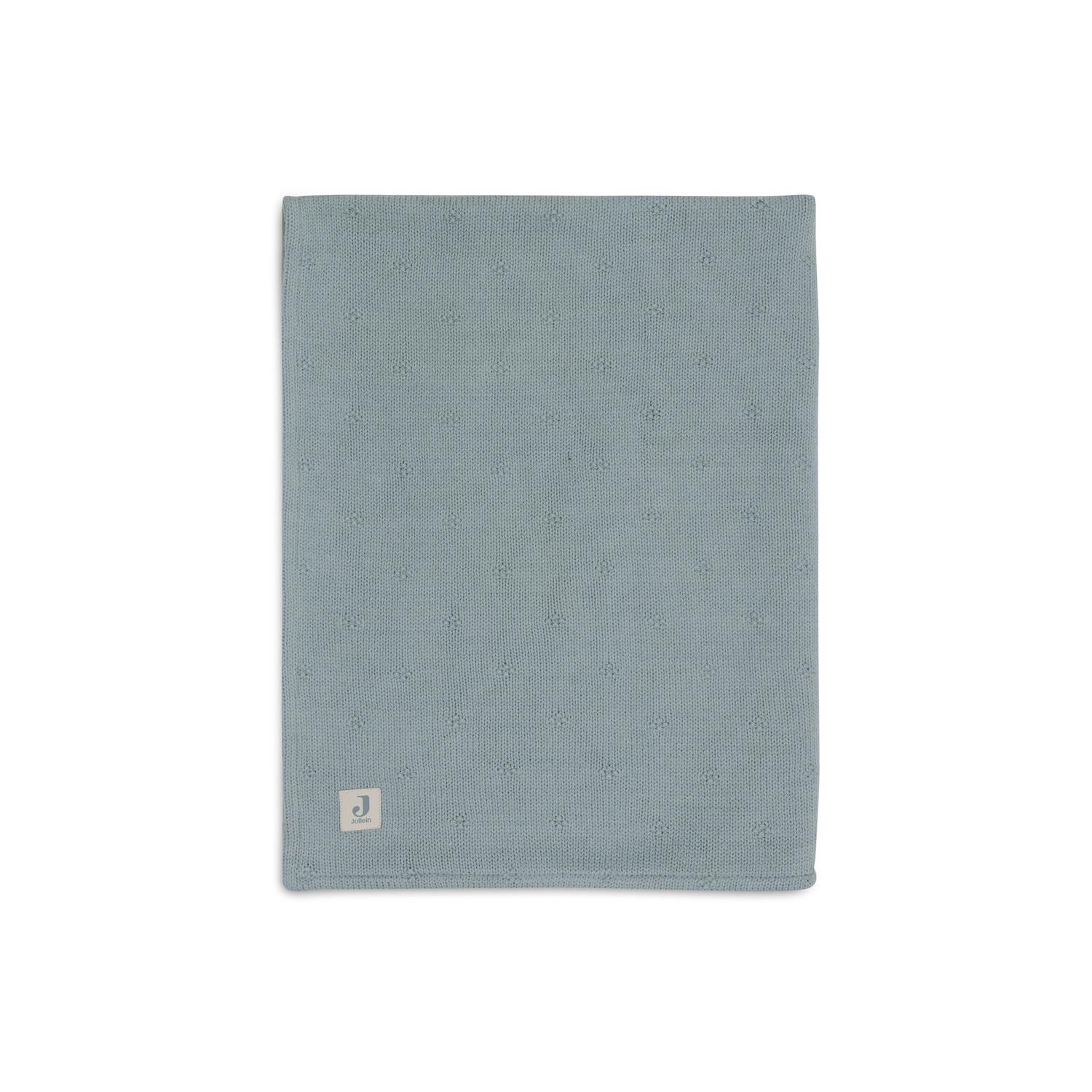 Jollein - Couverture Berceau Cosy Knit Velvet VERT Jollein