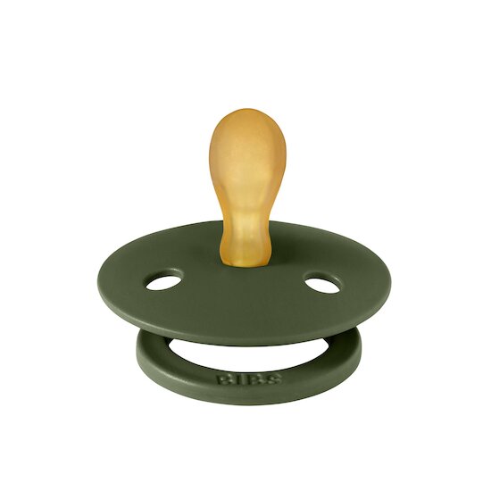 BIBS Tétines Colour Caoutchouc naturel Symétrique Hunter Green 