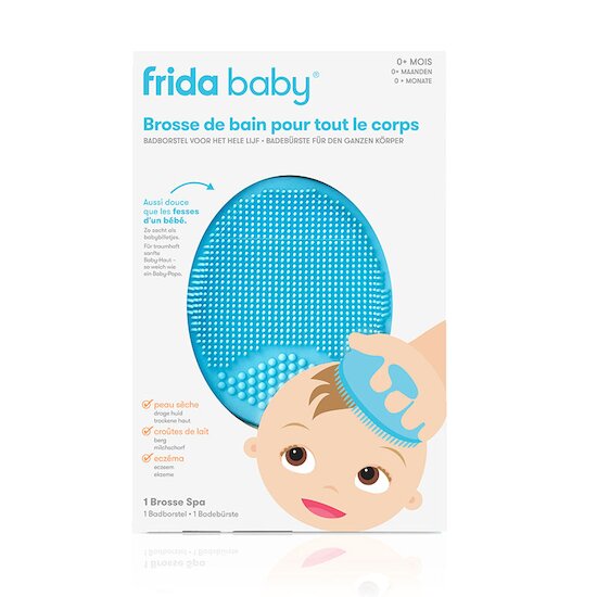 Frida Brosse de bain Tête-Aux-Pieds Bleu  Frida Brosse de bain Tête-Aux-Pieds Bleu
