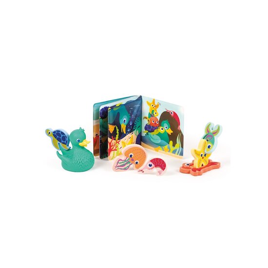 Ludi Jouet de bain Lucky Duck & Friends Multicolore 