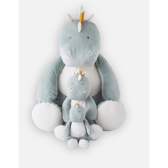 Noukie's Peluche Medium Mousseline Bio Dino Stegi Tiga & Stegi Eucalyptus 