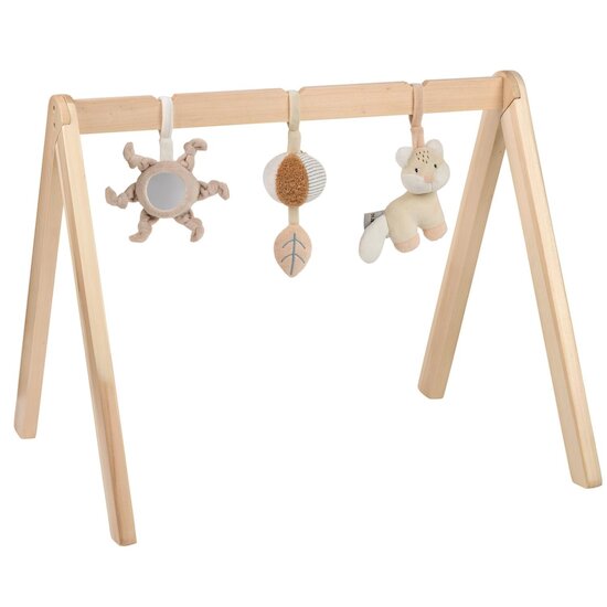 Nattou Arche en bois avec éléments à pendre Beige  Nattou Arche en bois avec éléments à pendre Beige