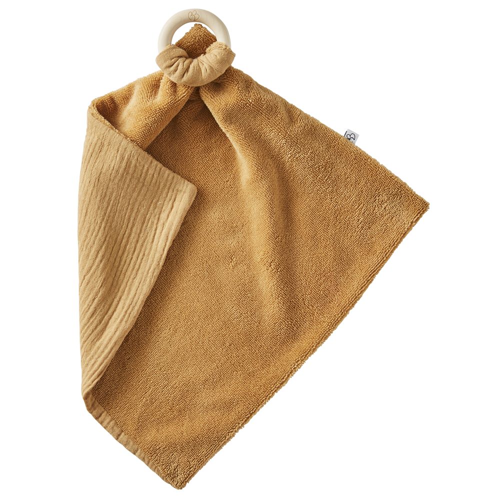 BB & Co - Doudou avec anneau dentition rose blush MARRON BB&Co