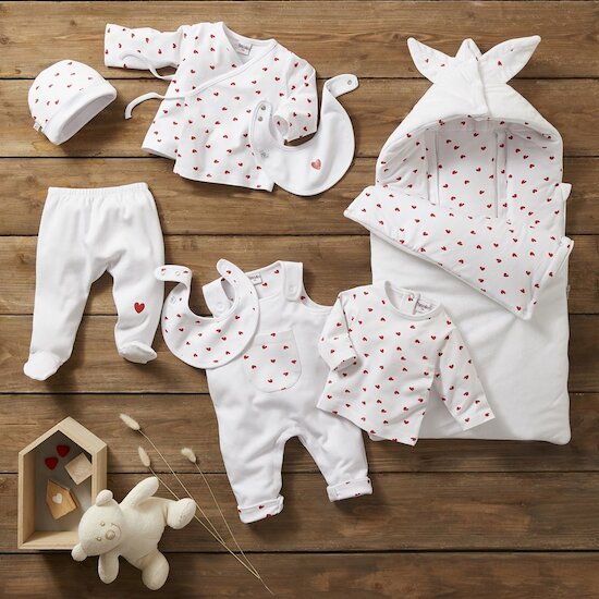 BB&Co Combi mixte doublé forme kimono Ma Petite Layette  BB&Co Combi mixte doublé forme kimono Ma Petite Layette