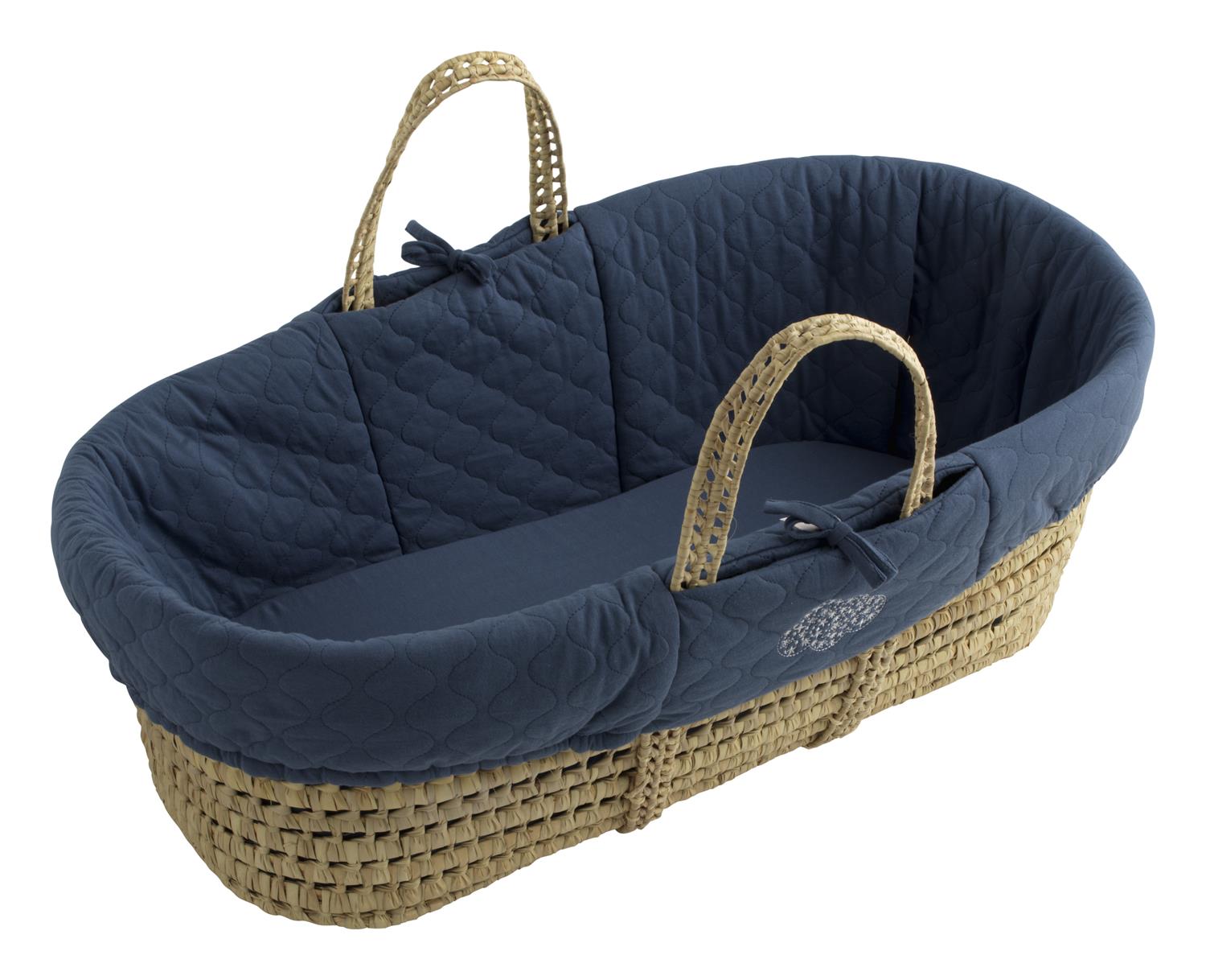 Couffin et Son Habillage Petit Nuage BLEU Sauthon