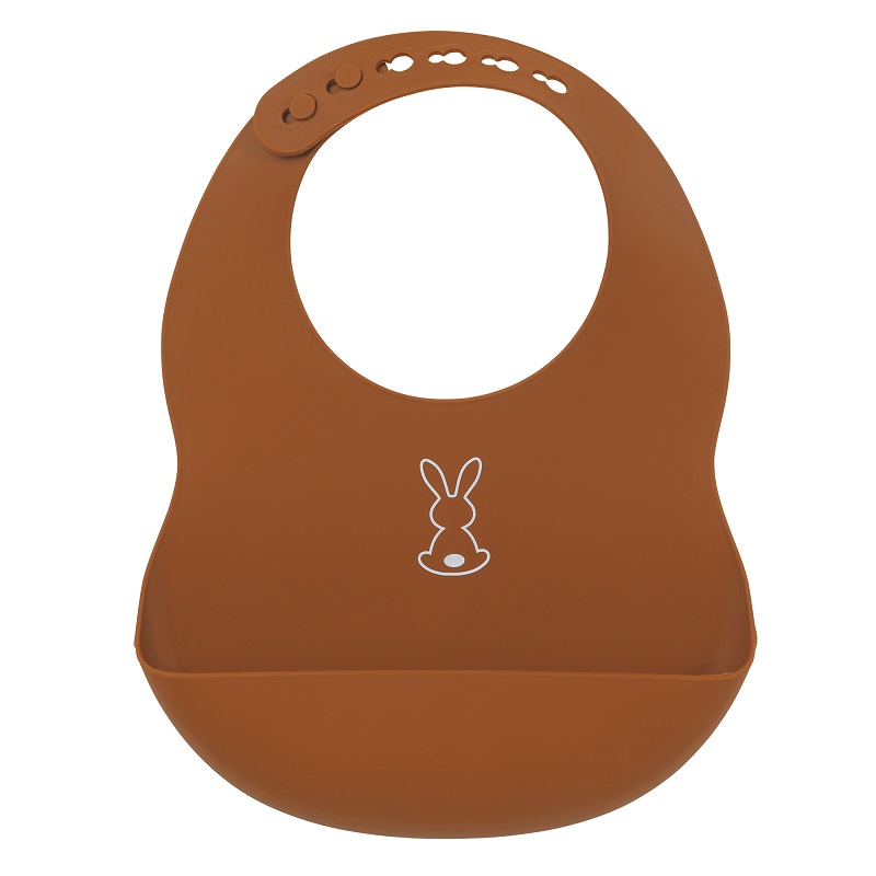 Nattou - Bavoir silicone ORANGE Nattou