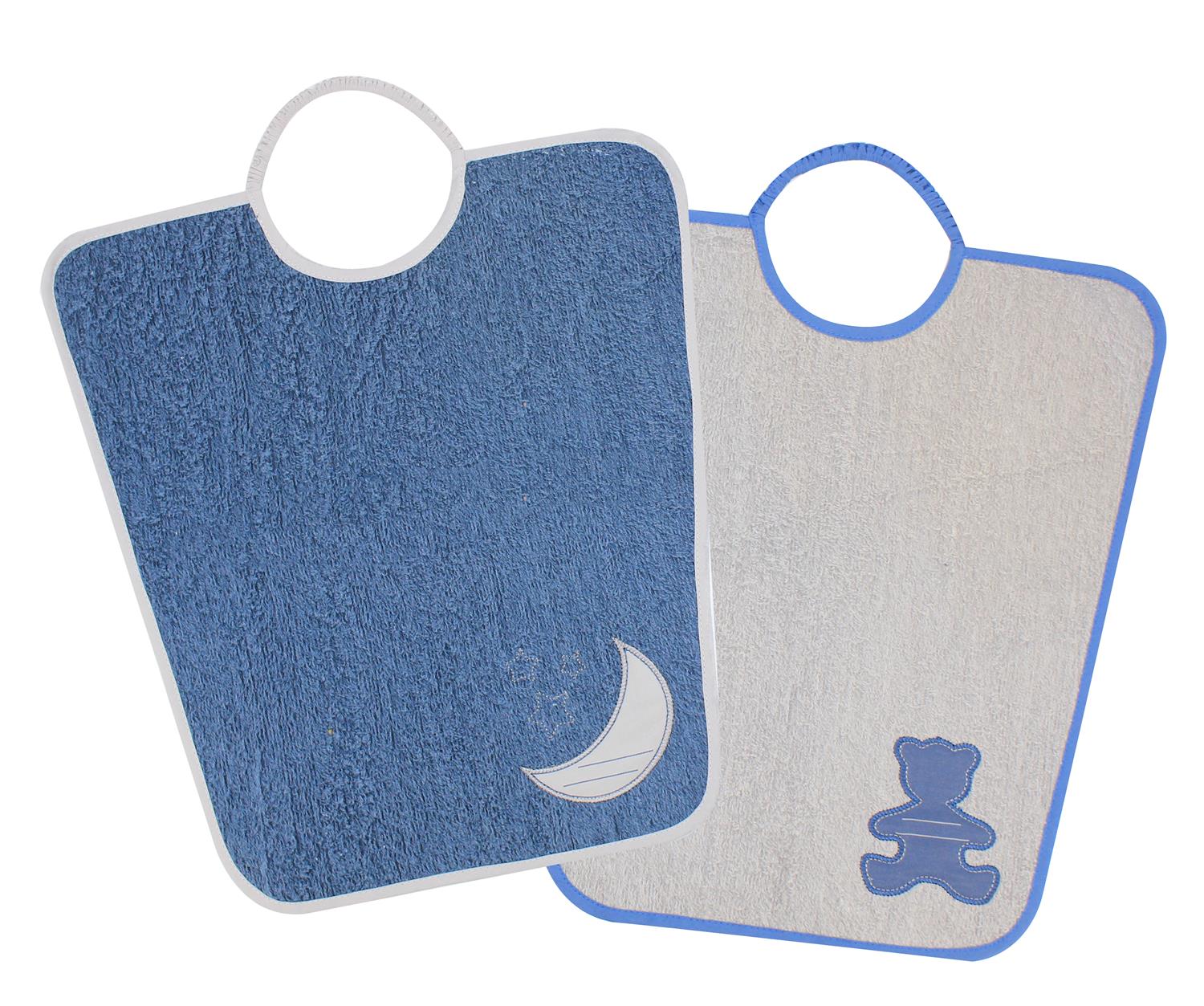 2 bavoirs maternelle MULTICOLORE BabyCalin