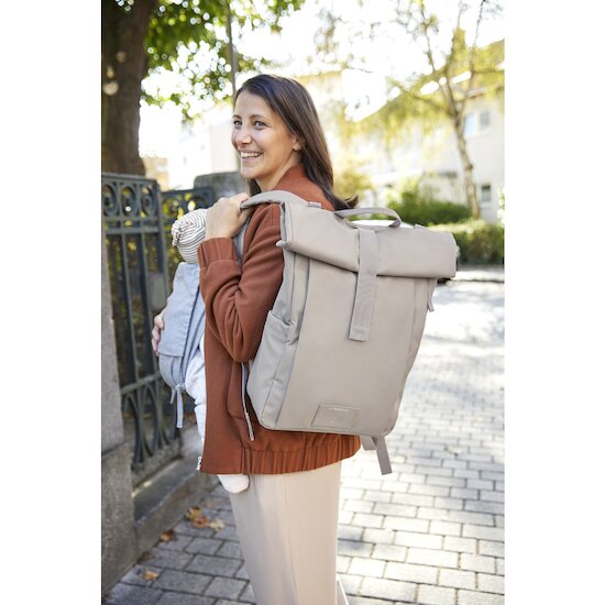 Lässig Sac à dos - Rolltop up Taupe  Lässig Sac à dos - Rolltop up Taupe
