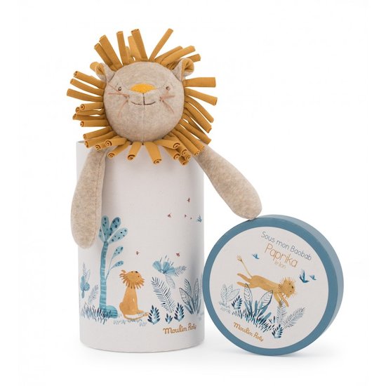 Moulin Roty Poupée lion Paprika Sous mon baobab   Moulin Roty Poupée lion Paprika Sous mon baobab