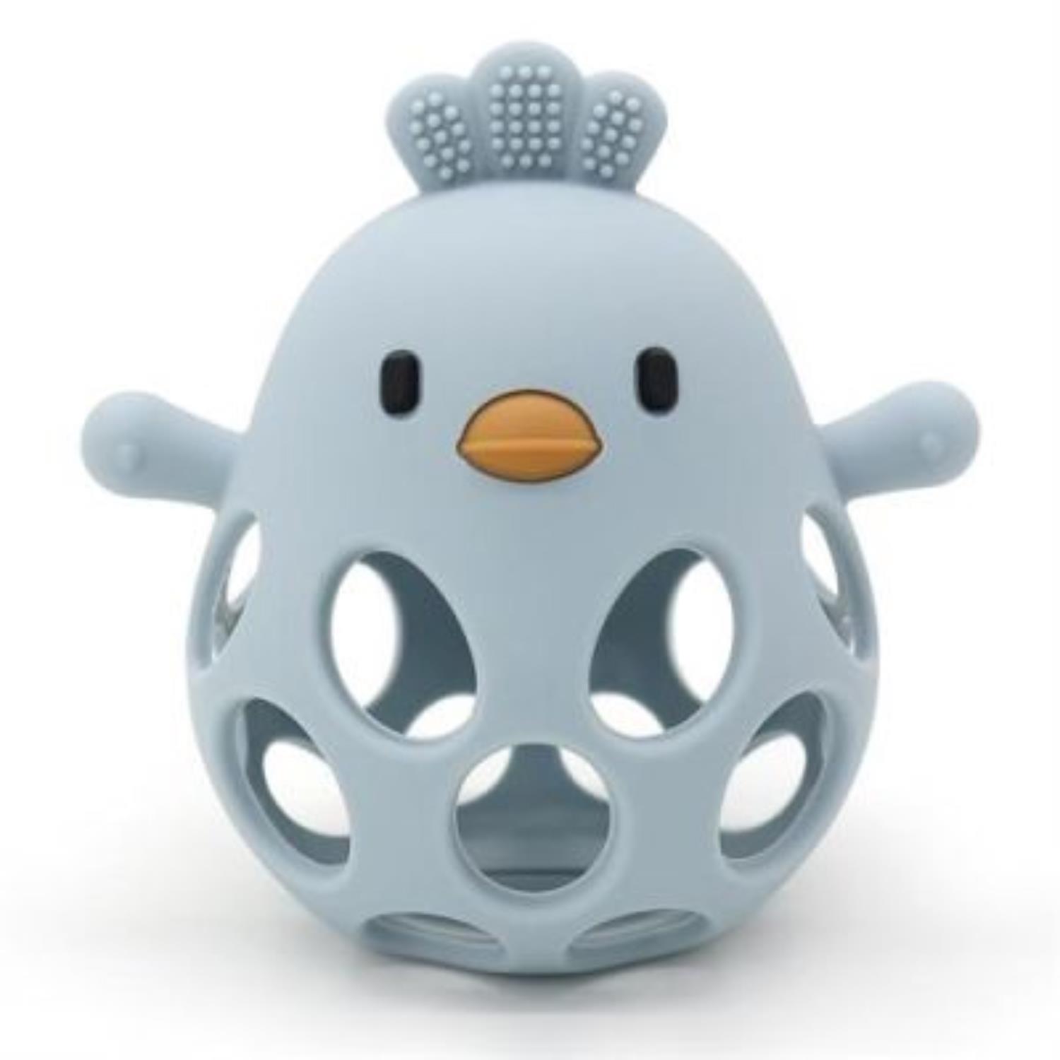 Balle de dentition poussin en silicone BLEU BB&Co
