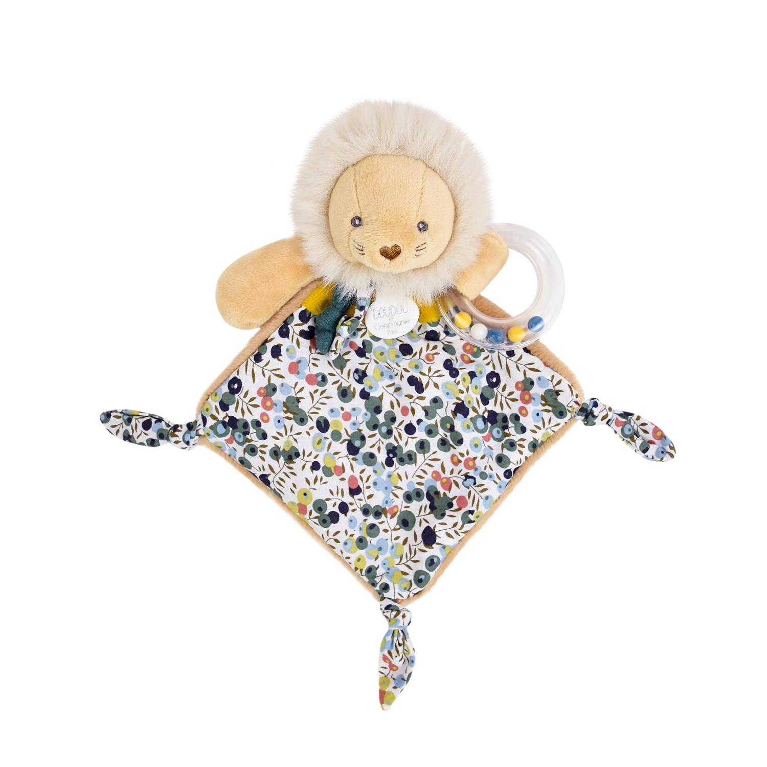 Doudou & Compagnie - Doudou Hochet lion boh'aime Boh'aime JAUNE Doudou & Compagnie