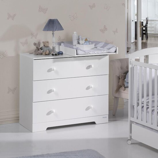 Micuna Commode Blanc Poigneé Balle Cire  Micuna Commode Blanc Poigneé Balle Cire