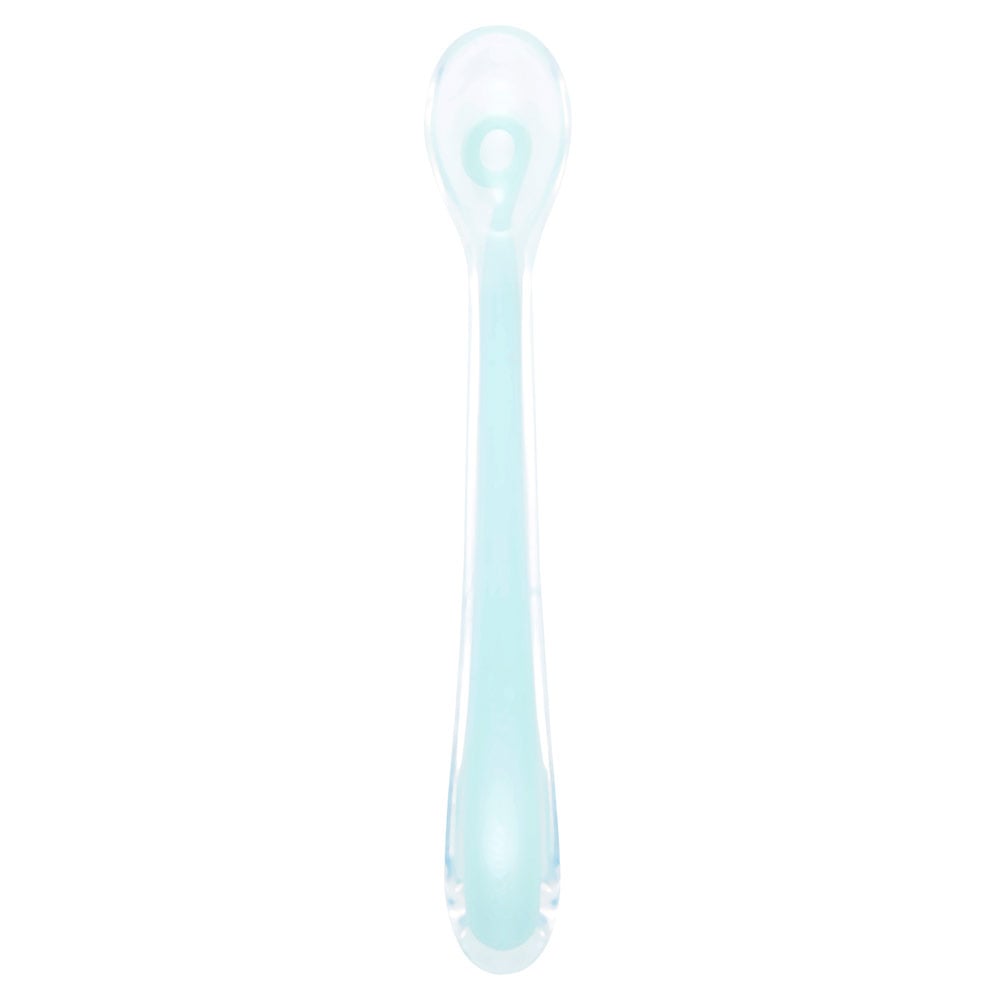 BABYMOOV - Cuillère silicone Baby Spoons 1er âge BLEU Babymoov