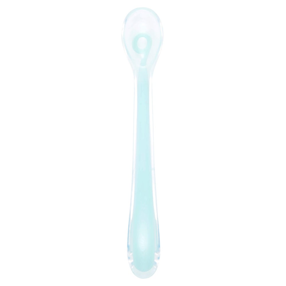 Cuillère silicone Baby Spoons 1er âge BLEU Babymoov