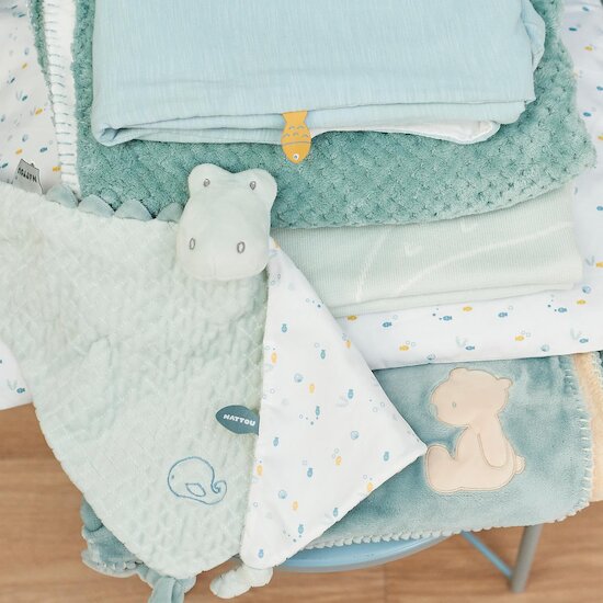 Nattou Couverture Supersoft Roméo, Jules et Sally Bleu/Beige 75x100 cm Nattou Couverture Supersoft Roméo, Jules et Sally Bleu/Beige 75x100 cm