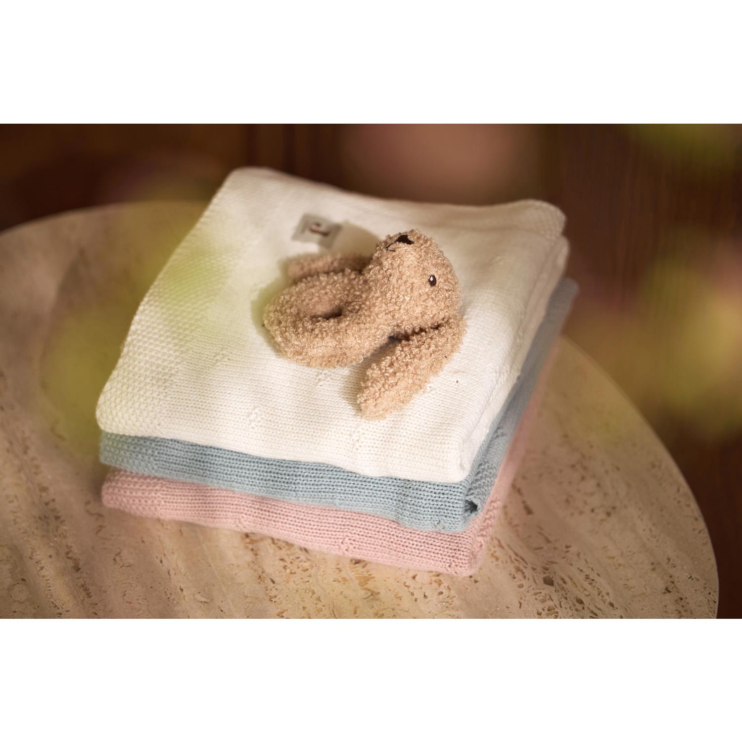 Jollein - Couverture Berceau Cosy Knit BEIGE Jollein