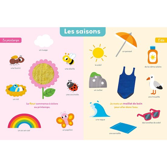 Auzou Livre Mon premier imagier à toucher Multicolore 