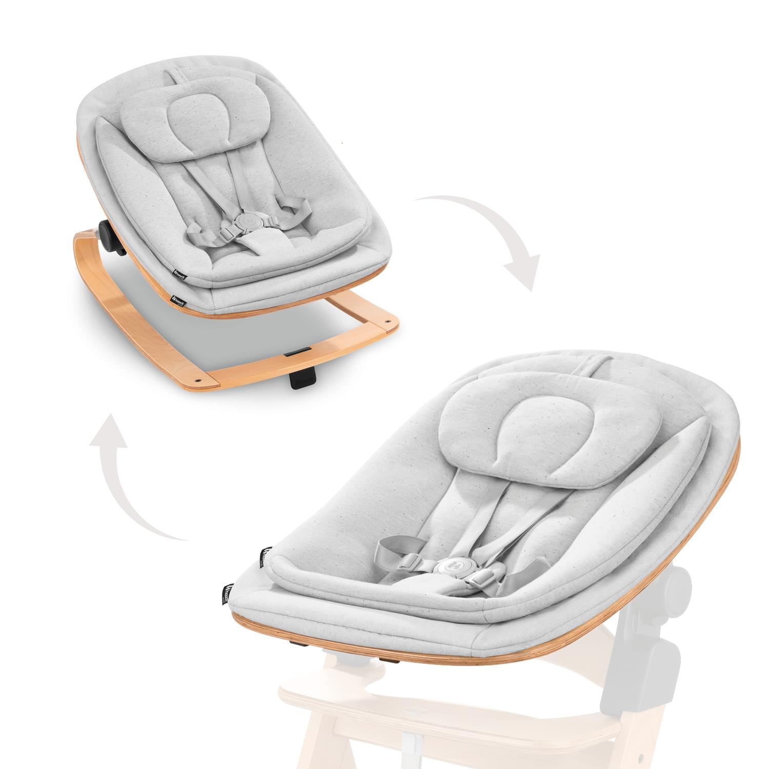 Transat chaise haute Bouncer Eco GRIS Hauck