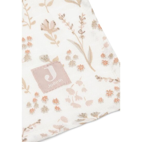 Jollein Lot de 2 Langes Large Bloomy Multicolor 115x115 cm Jollein Lot de 2 Langes Large Bloomy Multicolor 115x115 cm