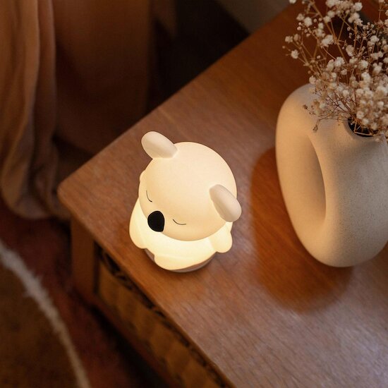 Trois Kilos Sept Veilleuse silicone bruits koala Blanc  Trois Kilos Sept Veilleuse silicone bruits koala Blanc