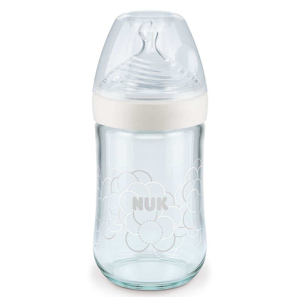 Biberon Nature Sense Verre silicone BLANC Nuk