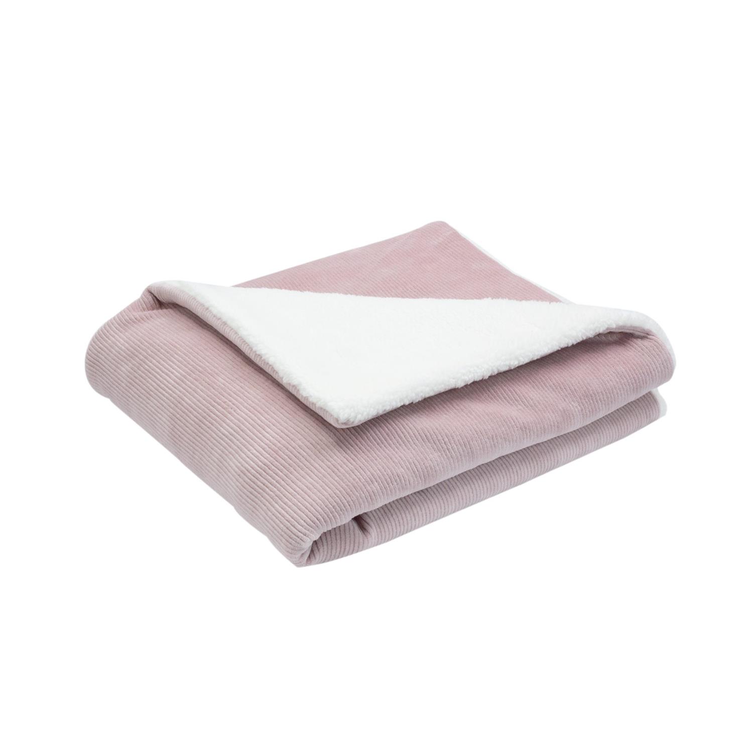 Trois Kilos Sept - Couverture sherpa Wooly ROSE Trois Kilos Sept