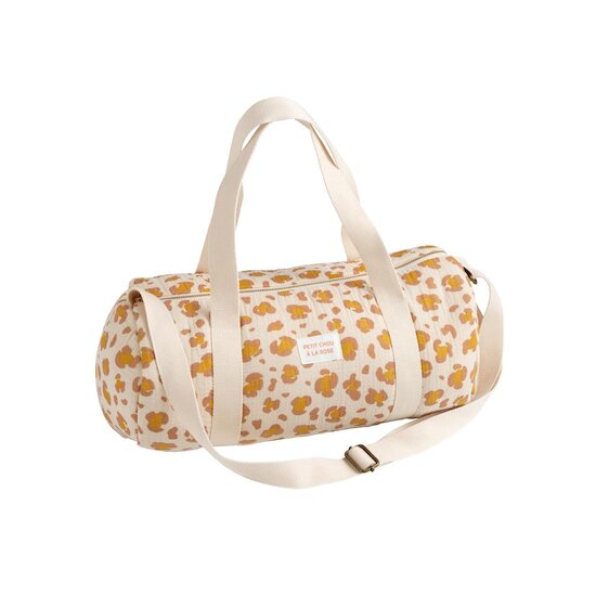 Sauthon Sac Polochon Enfant Petit Chou Ecru/Caramel/Vieux Rose  Sauthon Sac Polochon Enfant Petit Chou Ecru/Caramel/Vieux Rose