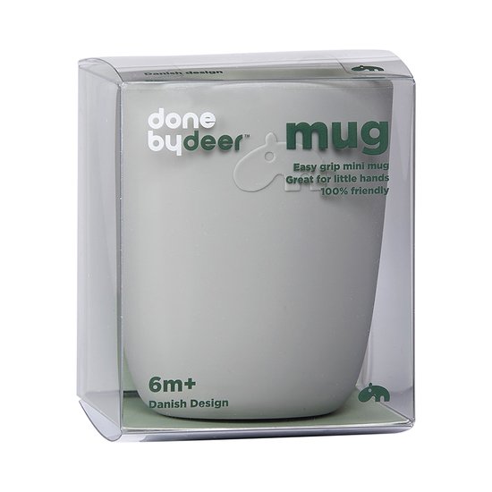 Done by Deer Mini tasse silicone Gris 160 ml Done by Deer Mini tasse silicone Gris 160 ml
