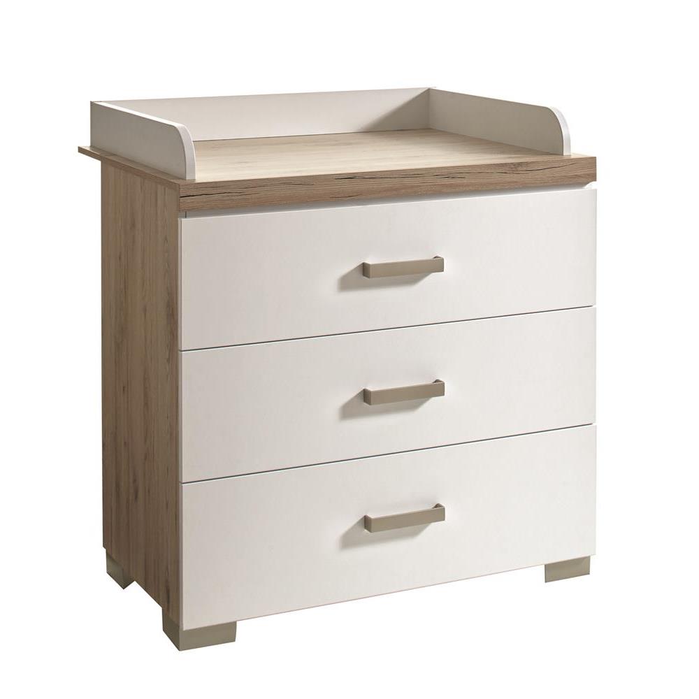 Commode à langer avec 3 tiroirs Hilja BLANC Transland
