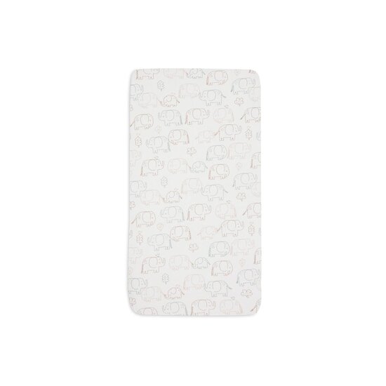Jollein Drap-housse Jersey Elephant Tales Multicolore  Jollein Drap-housse Jersey Elephant Tales Multicolore