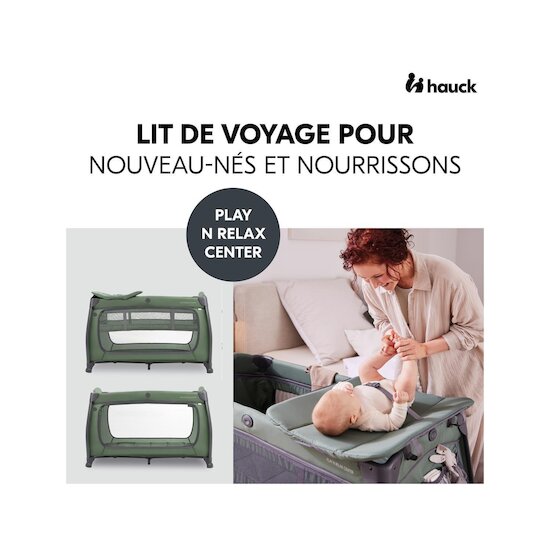 Hauck Lit parapluie Play N Relax Center Dark Green  Hauck Lit parapluie Play N Relax Center Dark Green