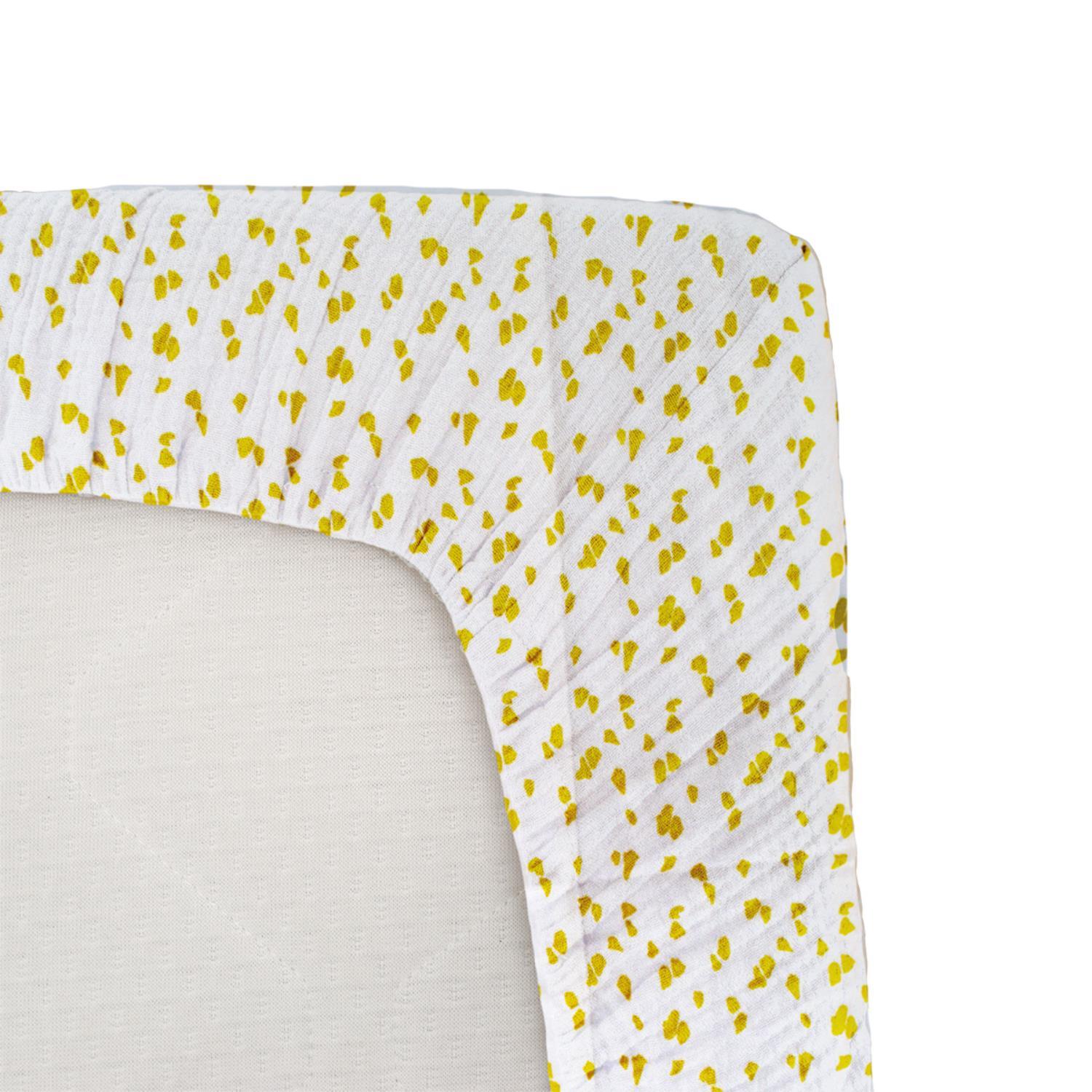 Drap housse jersey Imprime BEIGE Domiva