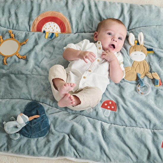 Nattou Tapis d'éveil Felix et Leo Multicolore 80x100 cm Nattou Tapis d'éveil Felix et Leo Multicolore 80x100 cm