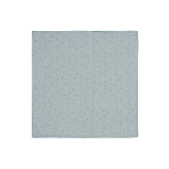 Jollein Lot de 3 Langes Gaze de Coton Miffy Silhouettes  Sea Green 70x70 cm