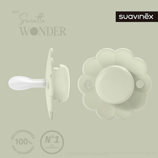 Suavinex Sucette reversible wonder Vert Clair 0-6 mois Suavinex Sucette reversible wonder Vert Clair 0-6 mois