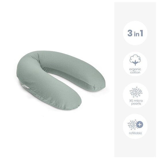 Doomoo Coussin de maternité Buddy Tetra Jersey Green  Doomoo Coussin de maternité Buddy Tetra Jersey Green
