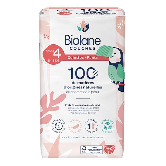 Biolane Couches culottes Multicolore  Biolane Couches culottes Multicolore