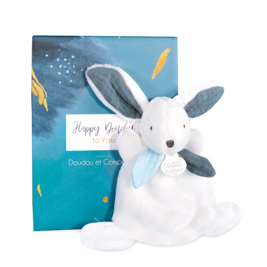 Doudou & Compagnie Doudou Happy Pop Blanc 17 cm